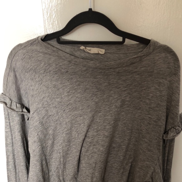 Long Sleeve Ruffle Tee - Picture 2 of 2